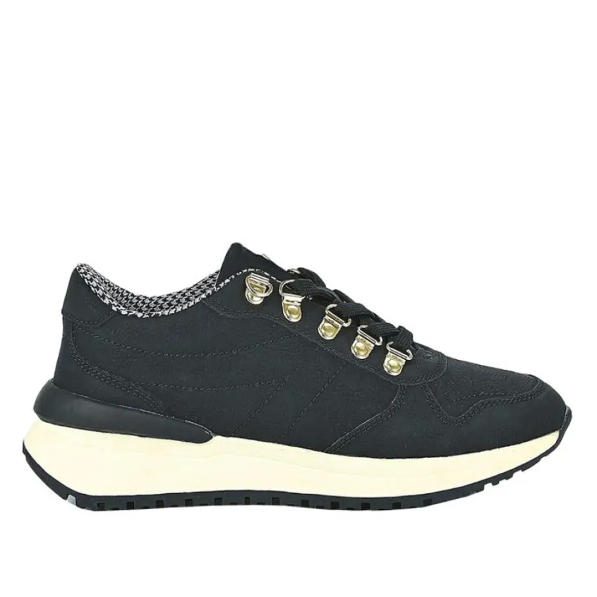 Baskets, Sneakers|STREET LIFE Baskets Plateforme Femme Noir