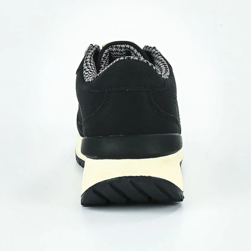 Baskets, Sneakers|STREET LIFE Baskets Plateforme Femme Noir