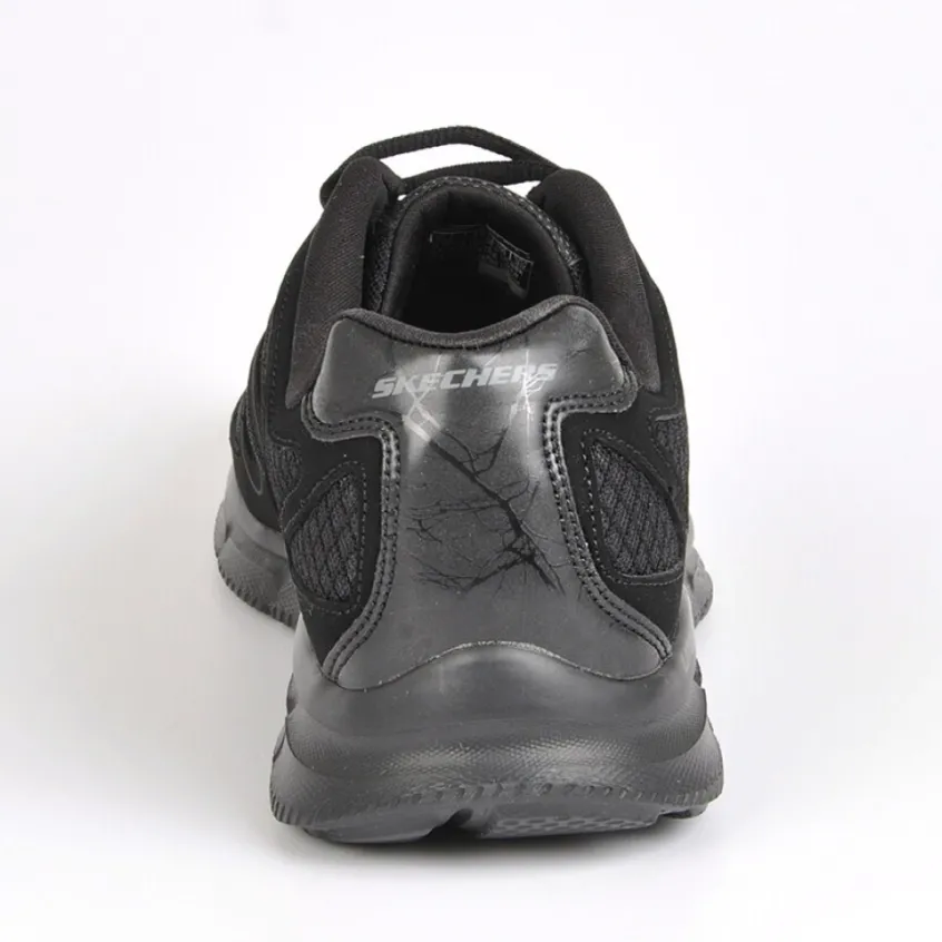 Baskets, Sneakers|SKECHERS Baskets Satisfaction Flash Point Noir