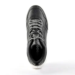 Baskets, Sneakers|GIRL TIME Baskets Sneakers Bi-Matieres Noir