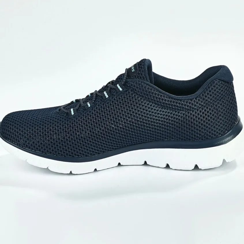 Baskets, Sneakers|SKECHERS Baskets Sneakers Femme Bleu Marine Summits Quick Lapse