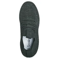 Chaussures Confort|SCALINA Baskets Sneakers Semelles Souples Noir