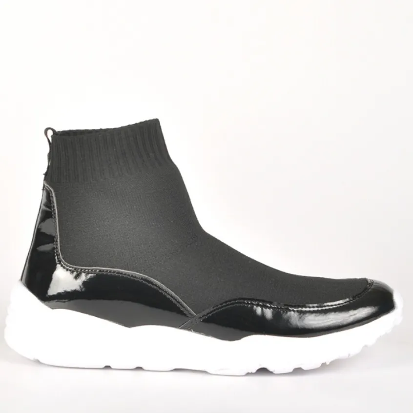 Baskets, Sneakers|GIRL TIME Baskets Sneakers Ultra-Leger Elastiques Noir