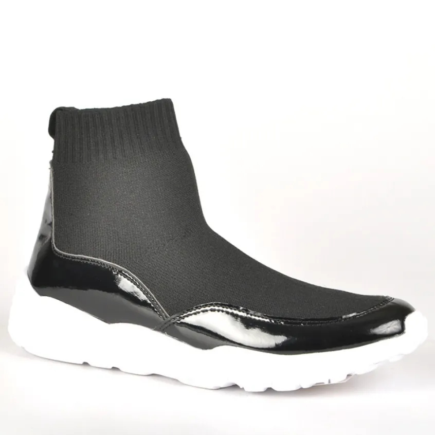 Baskets, Sneakers|GIRL TIME Baskets Sneakers Ultra-Leger Elastiques Noir