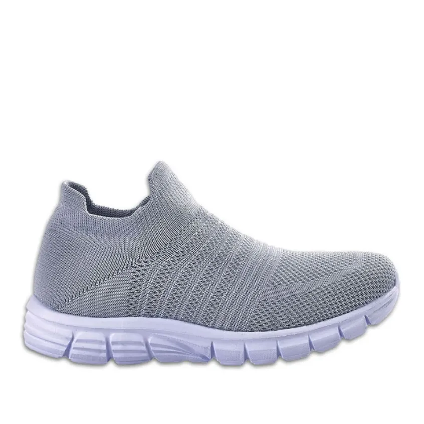 Baskets, Sneakers|STREET LIFE Baskets Ultra Legeres Femme Gris Elastique