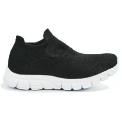 Baskets, Sneakers|STREET LIFE Baskets Ultra Legeres Femme Noir Elastique