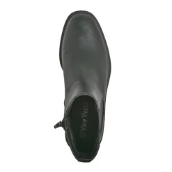 Boots, Bottines|VICE VERSA Boots Chelsea Femme Noir Insert Dore