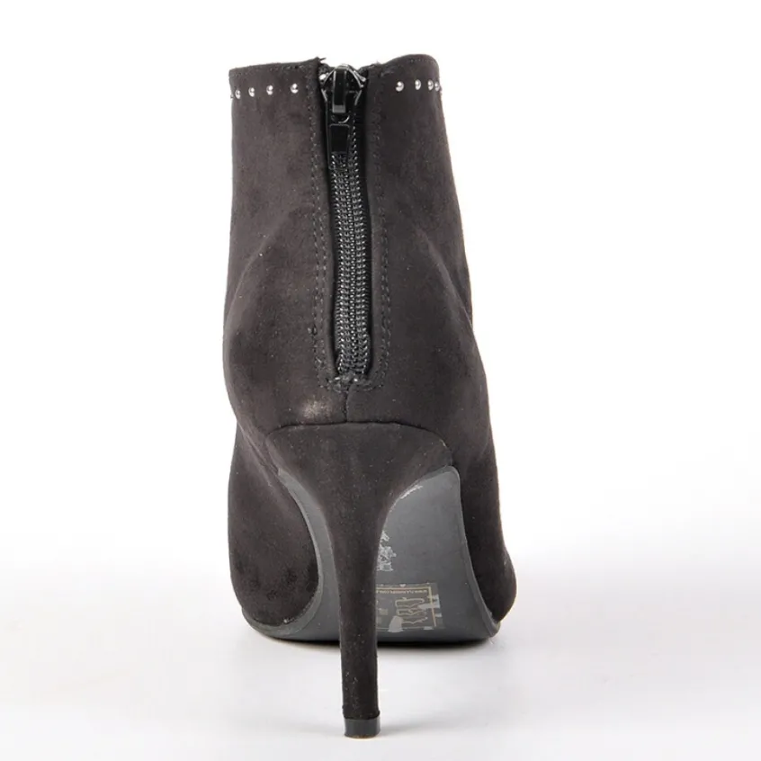 Boots, Bottines|SKILLS Boots Femme Avec Petits Clous Noir