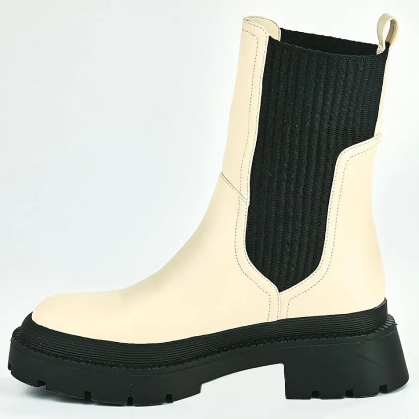 Boots, Bottines|VICE VERSA Boots Femme Ivoire