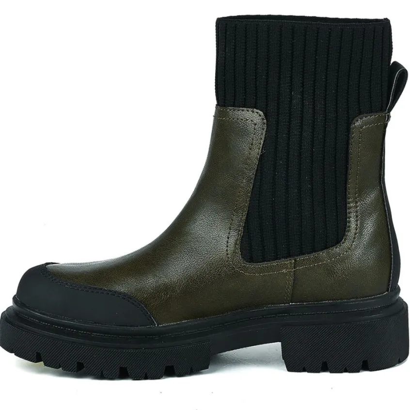 Boots, Bottines|VICE VERSA Boots Femme Kaki