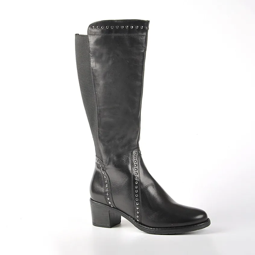Bottes, Cuissardes|TIPO ALTO Bottes A Talons Avec Elastiques Noir