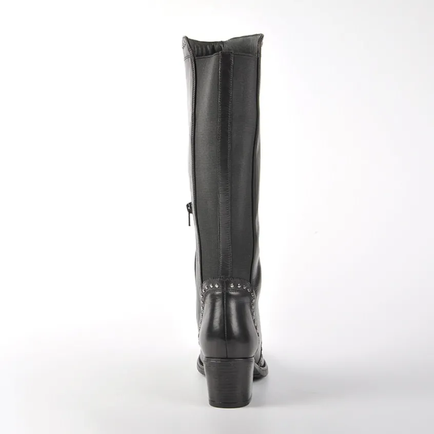 Bottes, Cuissardes|TIPO ALTO Bottes A Talons Avec Elastiques Noir