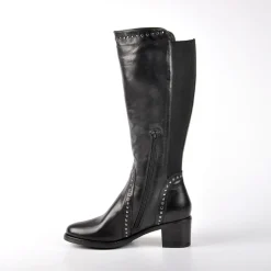 Bottes, Cuissardes|TIPO ALTO Bottes A Talons Avec Elastiques Noir