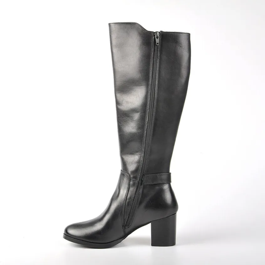 Bottes, Cuissardes|TIPO ALTO Bottes A Talons Avec Elastiques Noir