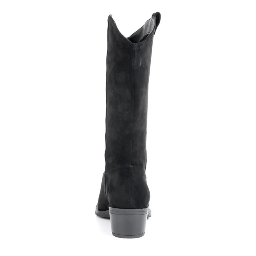 Bottes, Cuissardes|VICE VERSA Bottes A Talons Style Western Noir