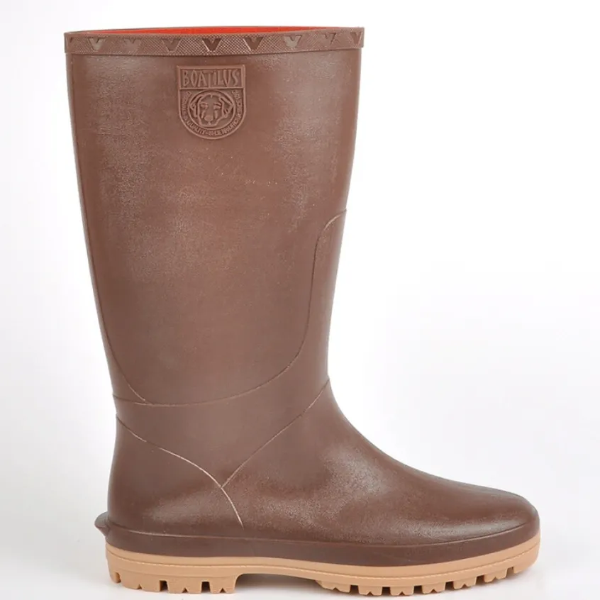 Bottes De Pluie|BOATILUS Bottes Pluie Homme Marron