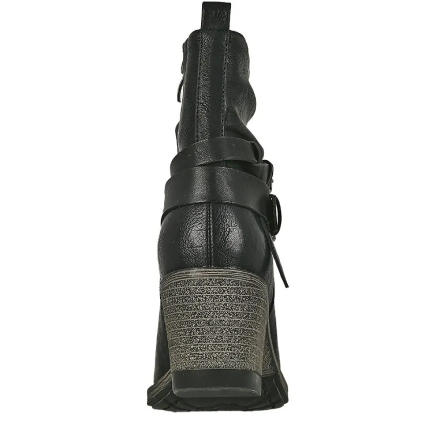 Boots, Bottines|VICE VERSA Bottines A Talon Femme Noir Style Western