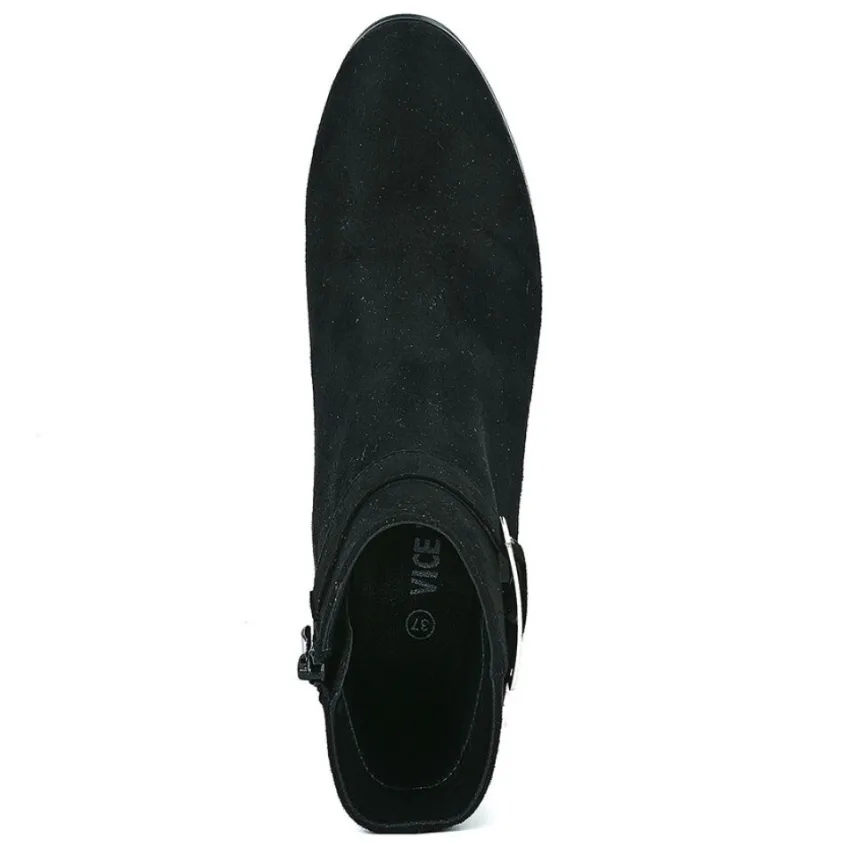 Boots, Bottines|VICE VERSA Bottines A Talon Femme Noir A Boucle