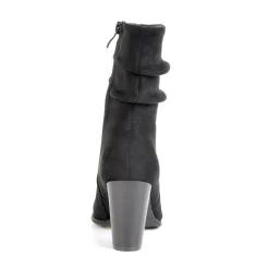 Boots, Bottines|MASCARA Bottines A Talons Avec Tige Plissee Noir
