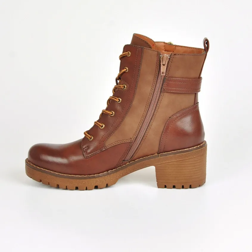 Boots, Bottines|VICE VERSA Bottines A Talons Avec Zip Decoratif Marron
