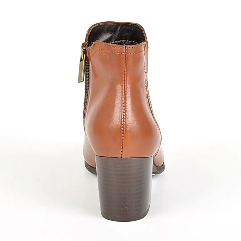 Boots, Bottines|TIPO ALTO Bottines A Talons Femme Avec Elastiques Marron