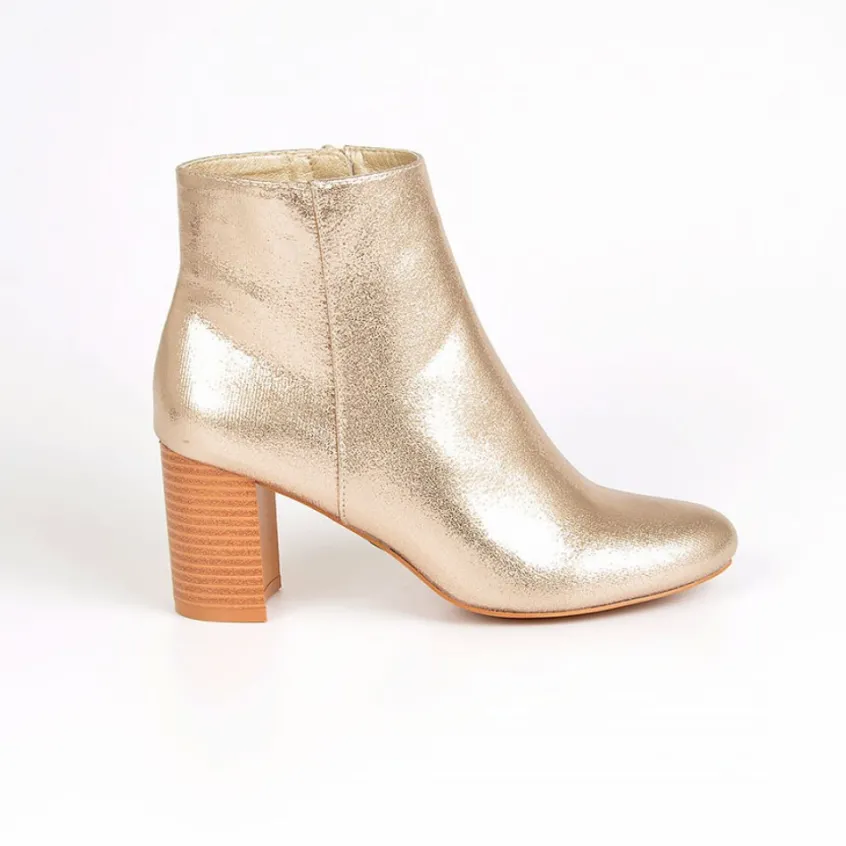 Boots, Bottines|MASCARA Bottines A Talons Femme Dore
