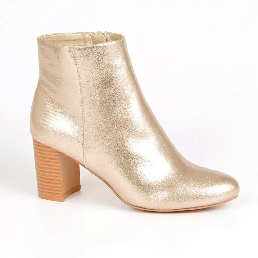 Boots, Bottines|MASCARA Bottines A Talons Femme Dore