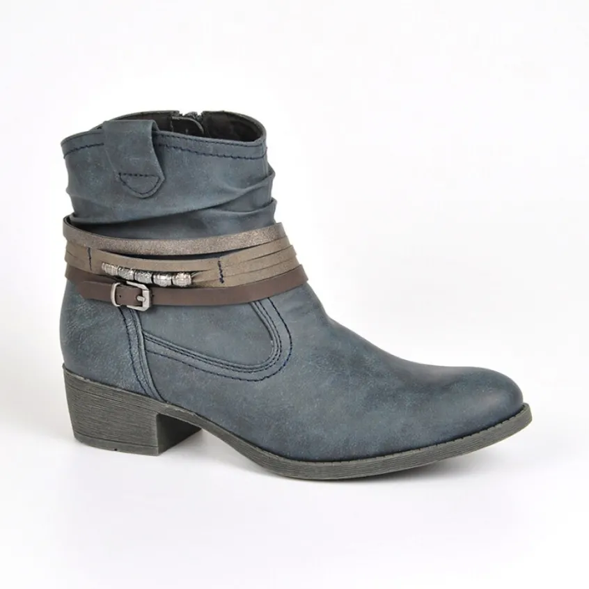 Boots, Bottines|VICE VERSA Bottines A Talons Bleu