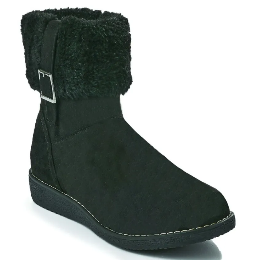 Chaussures Confort|SCALINA Bottines Compensees Femme Noir