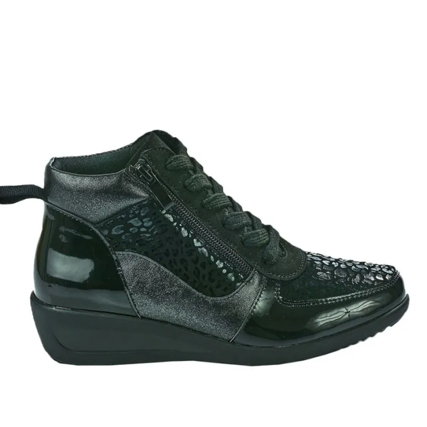 Chaussures Confort|LADY CONFORT Bottines Compensees Femme Noir