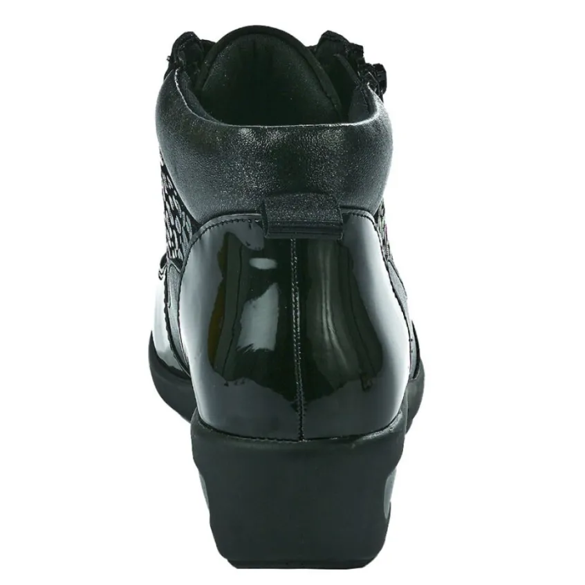 Chaussures Confort|LADY CONFORT Bottines Compensees Femme Noir