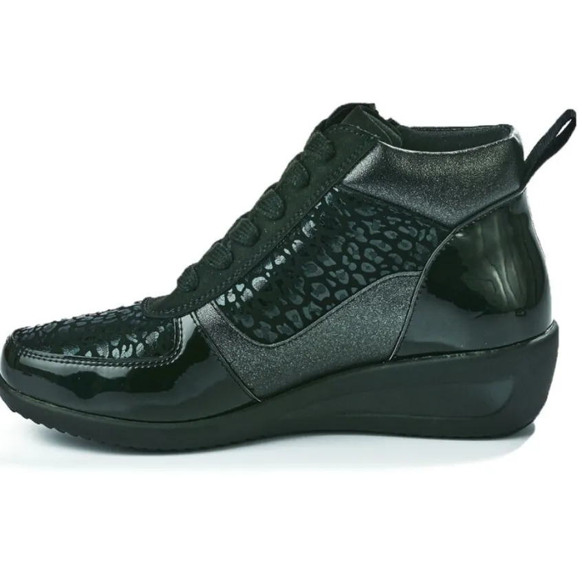 Chaussures Confort|LADY CONFORT Bottines Compensees Femme Noir
