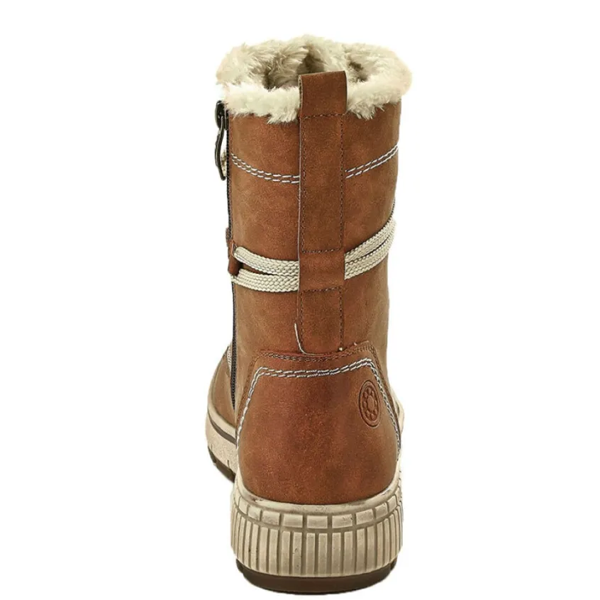Chaussures Confort|RELIFE Bottines Compensees Femme Camel