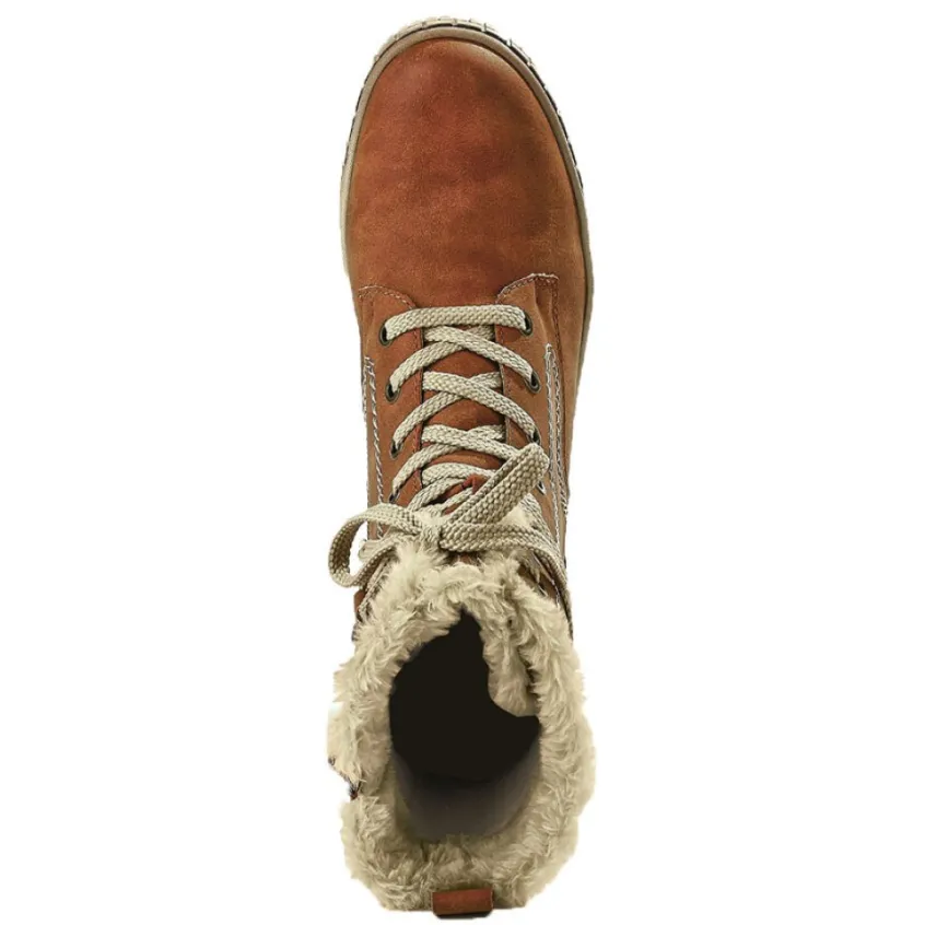 Chaussures Confort|RELIFE Bottines Compensees Femme Camel