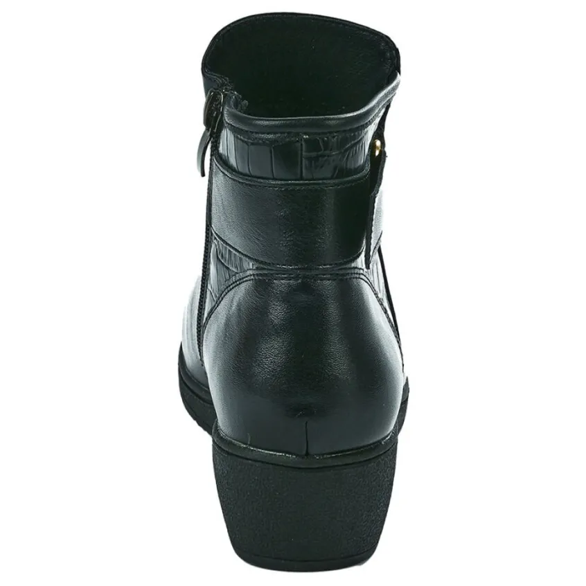 Chaussures Confort|SCALINA Bottines Compensees Femme Noir