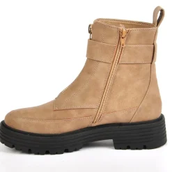 Boots, Bottines|VICE VERSA Bottines Femme Plates Beige