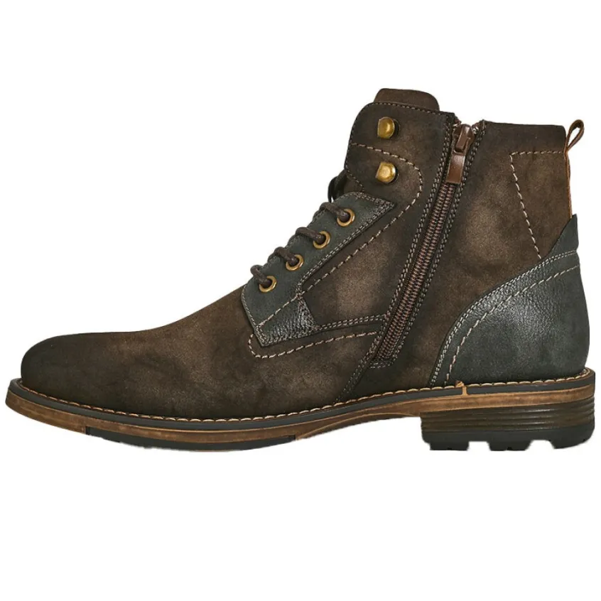 Boots, Bottines|OUTSHOES Bottines Homme Bi-Matieres Marron