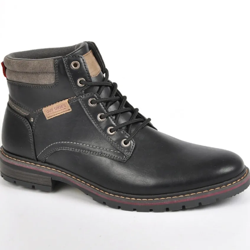Boots, Bottines|OUTSHOES Bottines Homme Noir