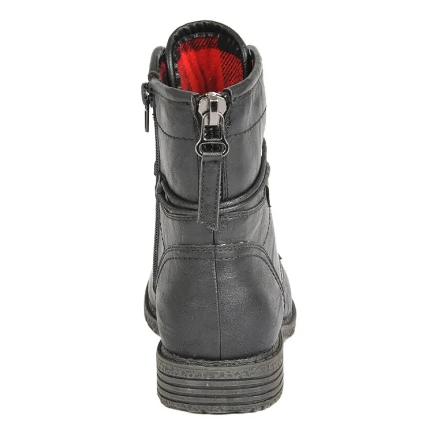 Boots, Bottines|VICE VERSA Bottines Plates A Lacets Femme Noir