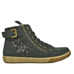 Boots, Bottines|SCALINA Bottines Plates Avec Zip Pratique Sur Le Cote Noir