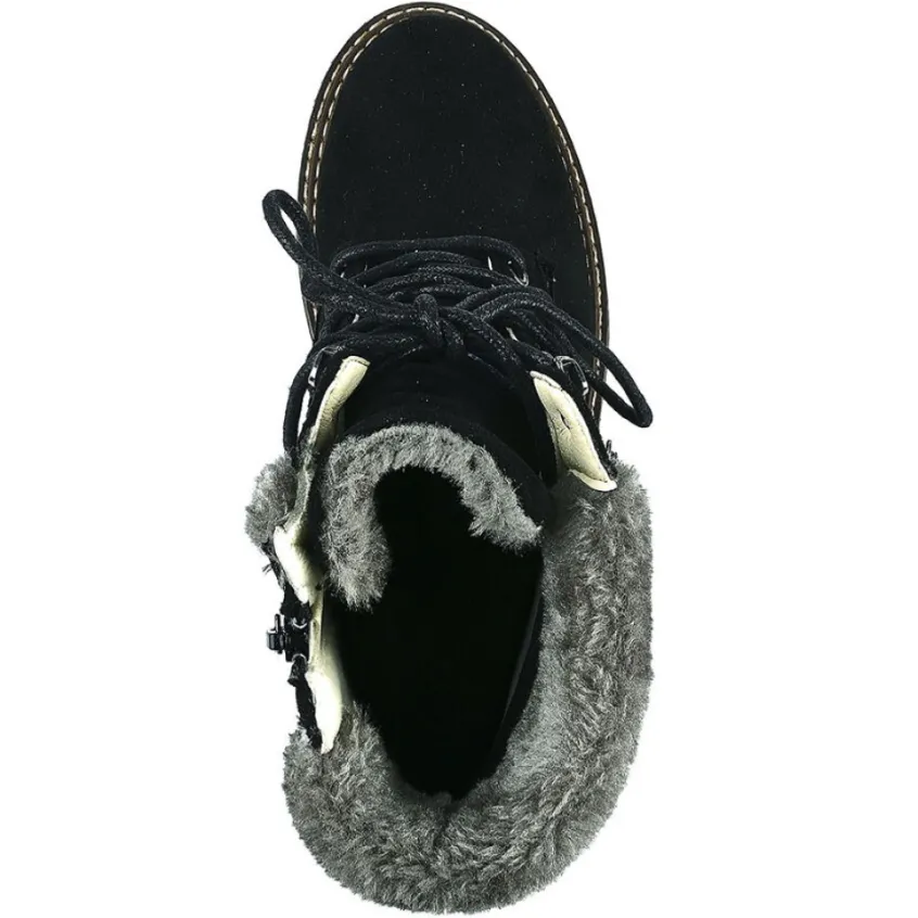 Boots, Bottines|OUTSHOES Bottines Plates Femme Noir