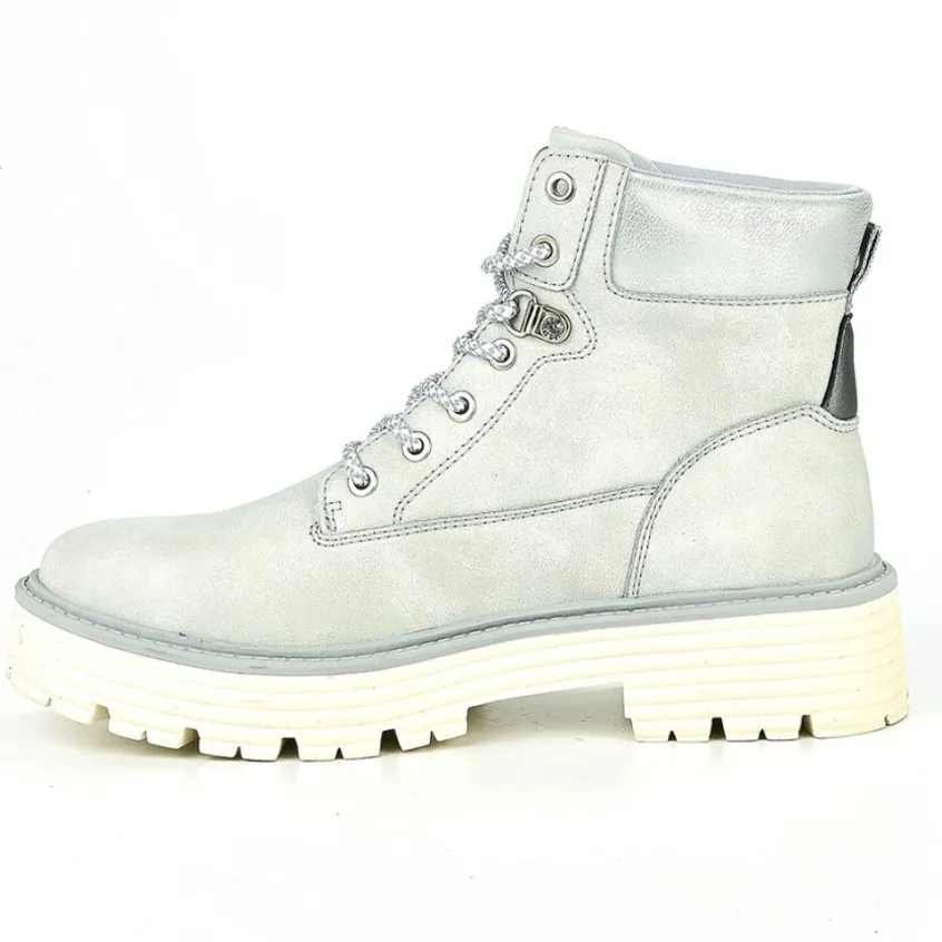 Boots, Bottines|OUTSHOES Bottines Plates Femme Gris