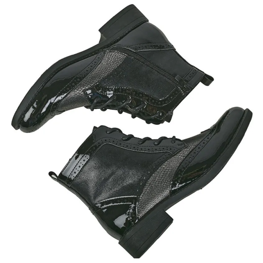 Boots, Bottines|VICE VERSA Bottines Plates Femme Noir