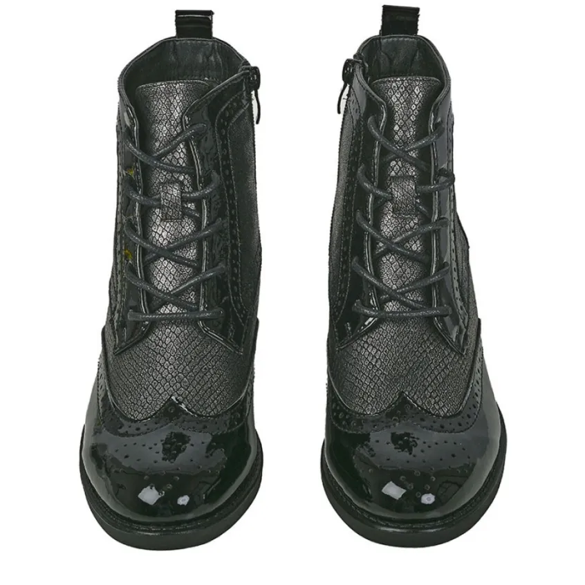 Boots, Bottines|VICE VERSA Bottines Plates Femme Noir