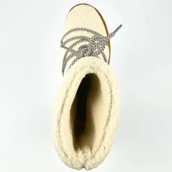 Boots, Bottines|VICE VERSA Bottines Plates Fourrees Femme Camel