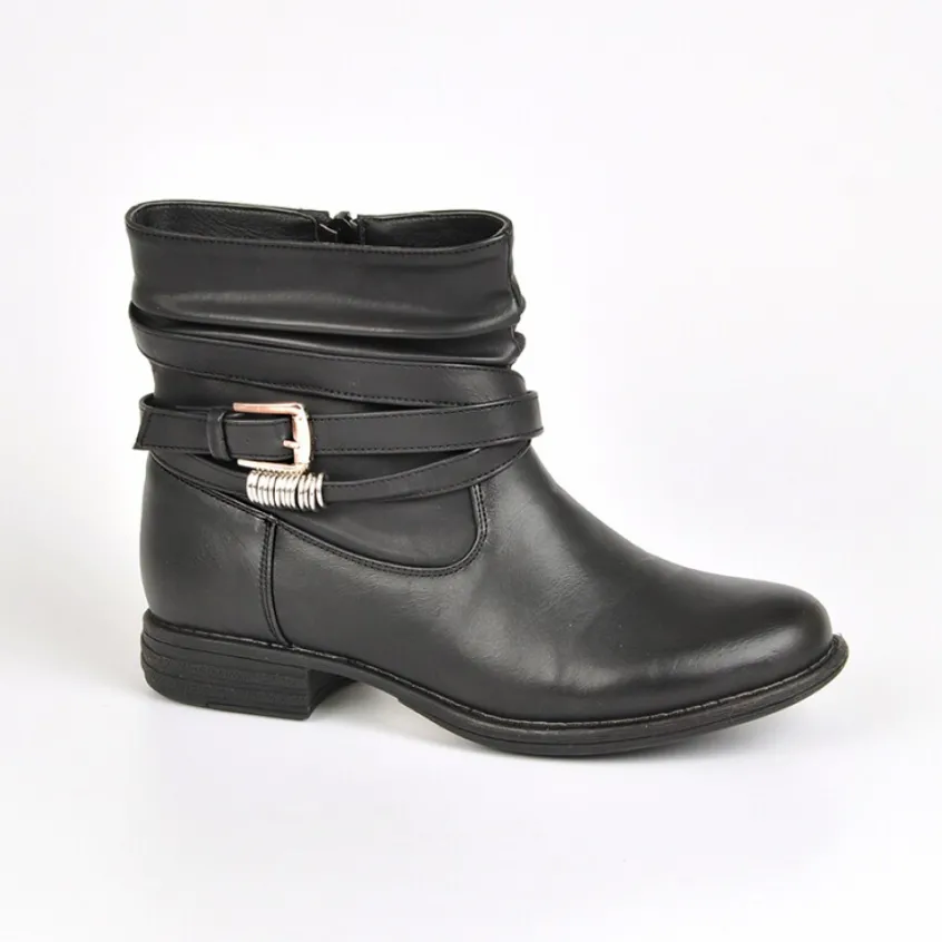 Boots, Bottines|VICE VERSA Bottines Plates Noir