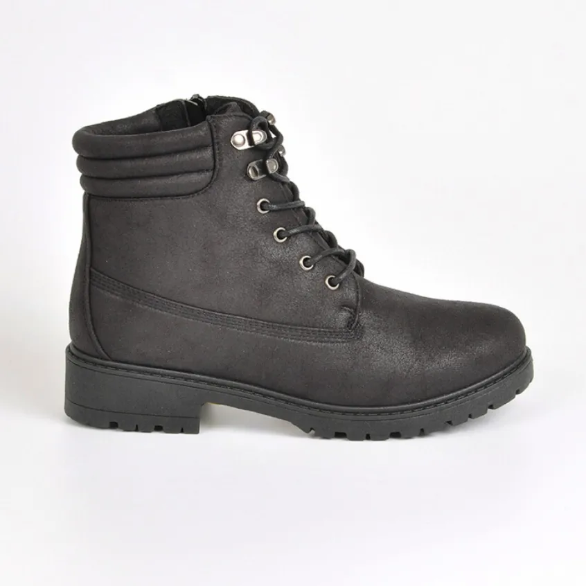 Boots, Bottines|OUTSHOES Bottines Plates Noir