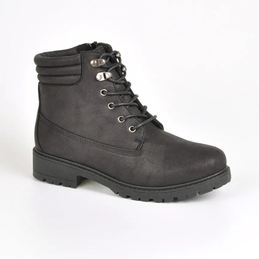 Boots, Bottines|OUTSHOES Bottines Plates Noir
