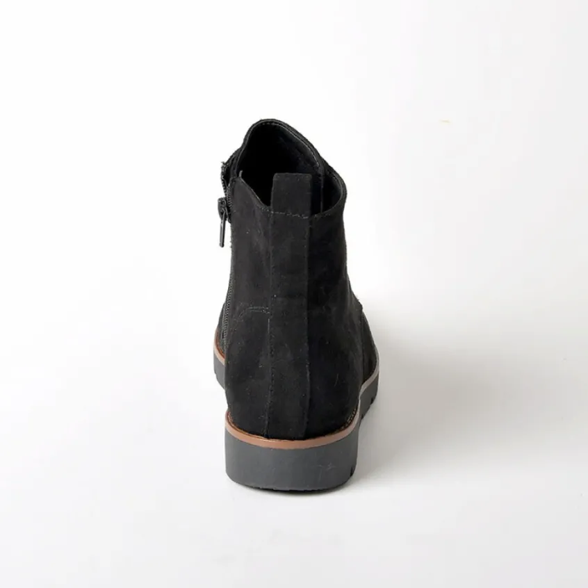 Chaussures Confort|SCALINA Bottines Plates Noir