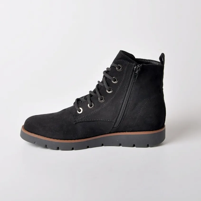 Chaussures Confort|SCALINA Bottines Plates Noir